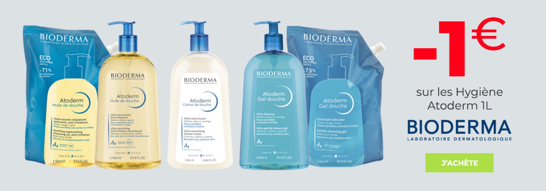 Bioderma Hygiène 1L