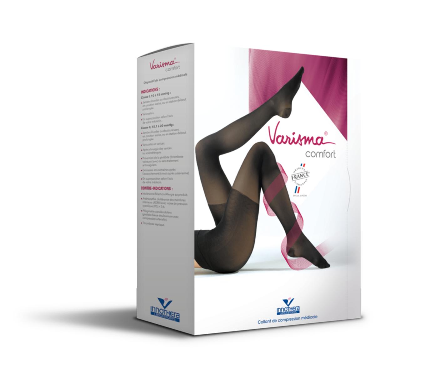 Varisma Comfort - Collant Femme - Classe 1 - Taille 3 Court - Noir