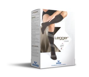 Legger 25 Classic - Chaussettes Homme - Classe 3 - Taille 4 Long - Gris anthracite