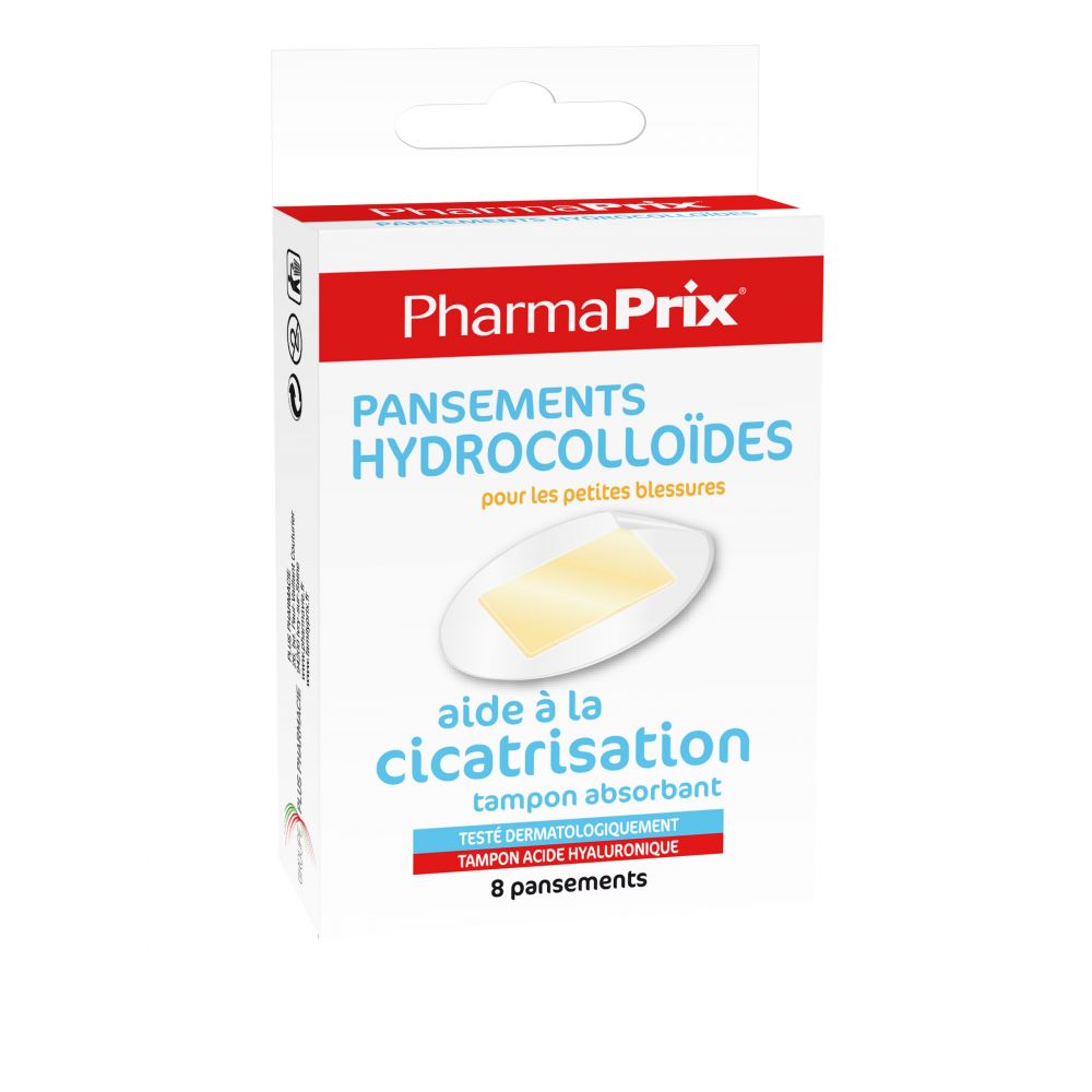 Pharmaprix Pansements Hydrocolloides - Boite de 8 Pharmaprix Pansements Hydrocolloides - Boite de 8