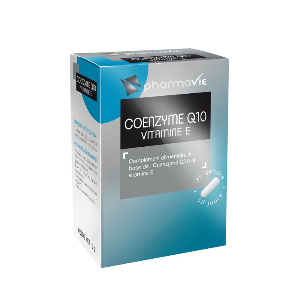Coenzyme Q10 Vitamine E 30 gelules