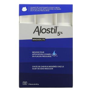 Alostil 5% Mousse pour application cutanée Pierre Fabre - 3 x 60g