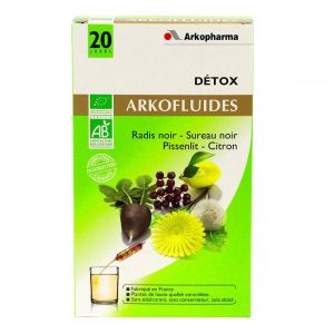Arkofluides bio détox 20 ampoules