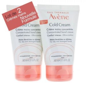 Crème Main  cold cream lot de 2x50mL