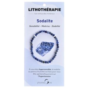 PharmaGem Lithothérapie Bracelet Sodalite 4 mm