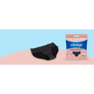 ALWAYS culotte menstruelle noire taille L bte de 1