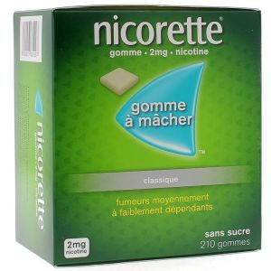 Nicorette 2mg Sans Sucre - 210 Gommes