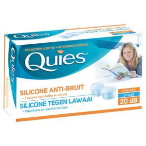 Protection Auditive Silicone Anti-Bruit - 3 Paires