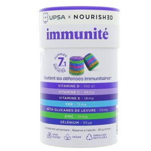 Nourished Gummies 7 en 1 Immunité - 30 Gummies