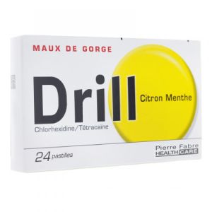 Drill citron menthe 24 pastilles - Pierre Fabre