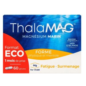 Thalamag Magnésium marin forme physique & mentale 60 gélules