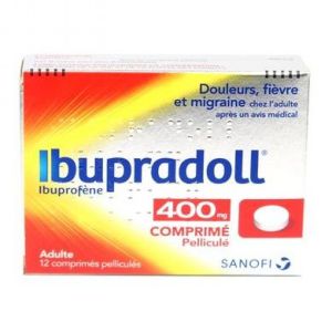 Ibupradoll 400mg - 12 comprimés
