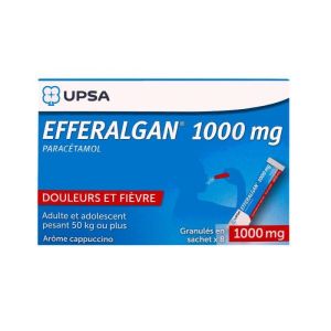 Efferalgan 1000mg granulés - 8 sachets