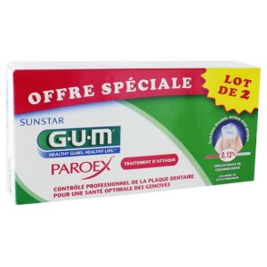Gum Paroex Dentifrice - Lot de 2x75mL