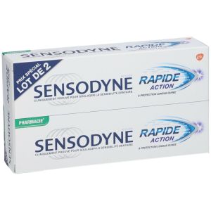 Dentifrice Rapide Action - 2x75ml