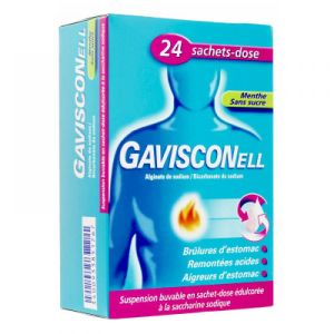 Gavisconell Menthe S/s - 24 sachets