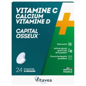 Vitamine C + Calcium + Vitamine D - 2x12 comprimés