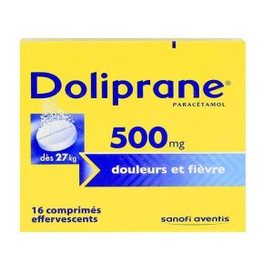 Doliprane 500mg - 16 comprimés effervescents