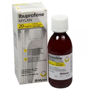 Ibuprofene Mylan pour enfants et nourrissons 200ml