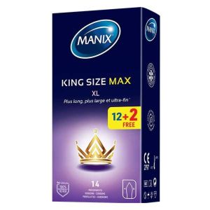 King Size Max - 12 + 2 Préservatifs