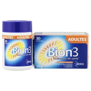 Merck Bion 3 adultes activateur de santé - 30 comprimés