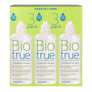 Bio True solution multifonctions Bausch & Lomb - 3 x 300 ml