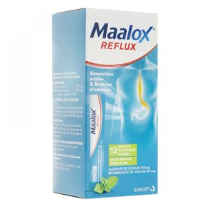 Maalox Reflux Menthe S/s - 12 sachets