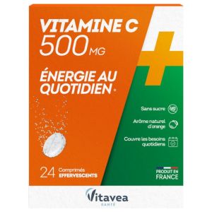 Vitamine C 500mg - 24 comprimés effervescents