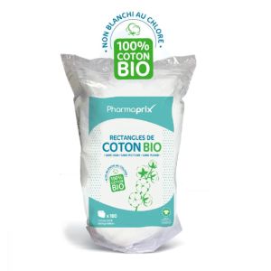 Rectangles de Coton Bio - 180 cotons