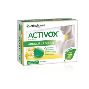 Activox menthe eucalyptus 24 pastilles