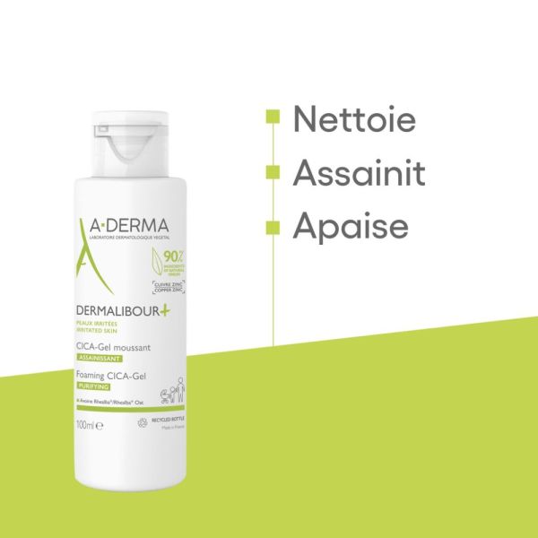 Dermalibour+ Cica-Gel moussant assainissant 100 ml