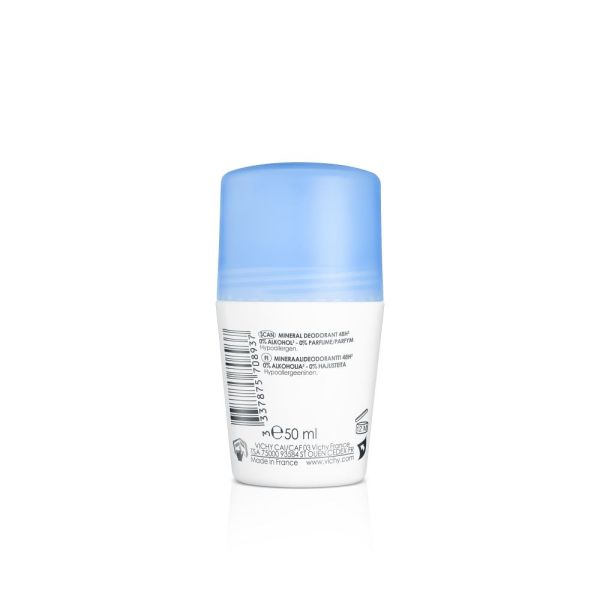 LOT*2 Déodorant Minéral Tolérance Optimale 48h peau sensible et réactive aux sels d'aluminium bille 2x50ml