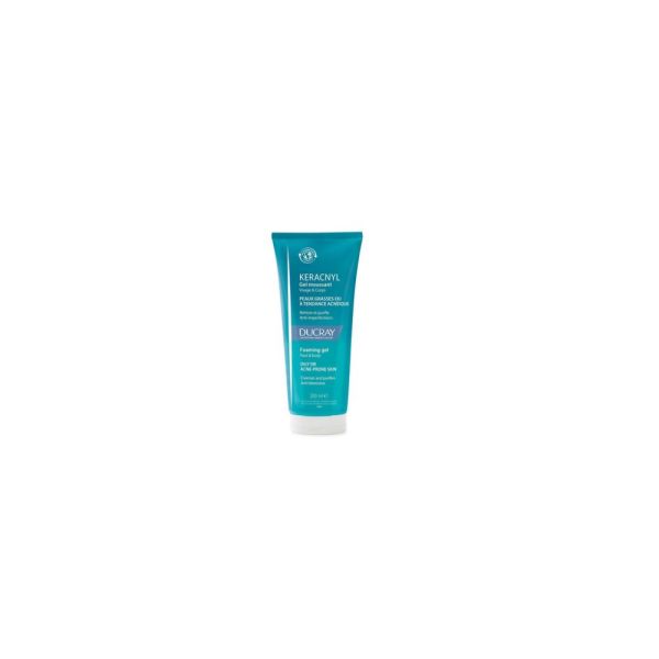 Keracnyl - Gel moussant nettoyant purifiant visage peau grasse 200 ml