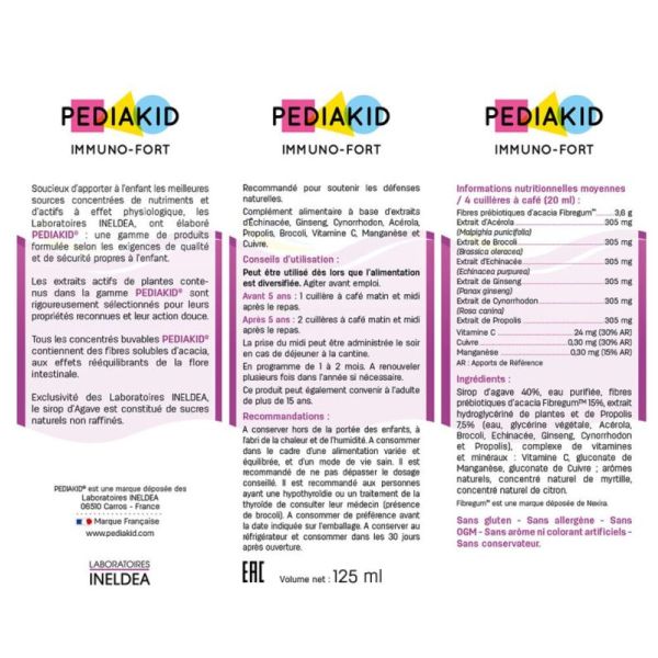 Pediakid Immuno-fort - 125 ml