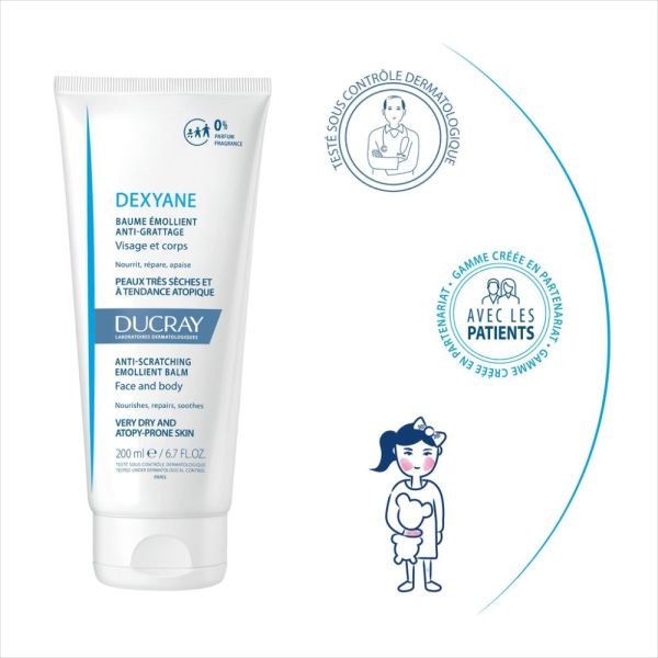 Dexyane - Baume Emollient anti-grattage peaux très sèches et à tendance atopique 200 ml