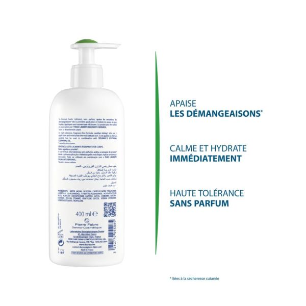 Sensinol - Lait apaisant physioprotecteur Peaux sujettes aux démangeaisons 400 ml