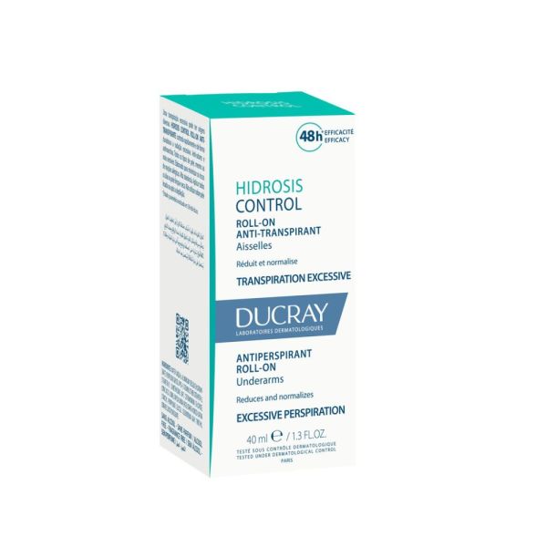 Hidrosis Control - Roll-on déodorant anti transpirant Aisselles - Transpiration excessive 40 ml