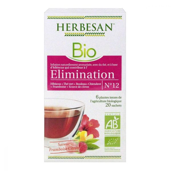 Infusion n°12 élimination 20 sachets