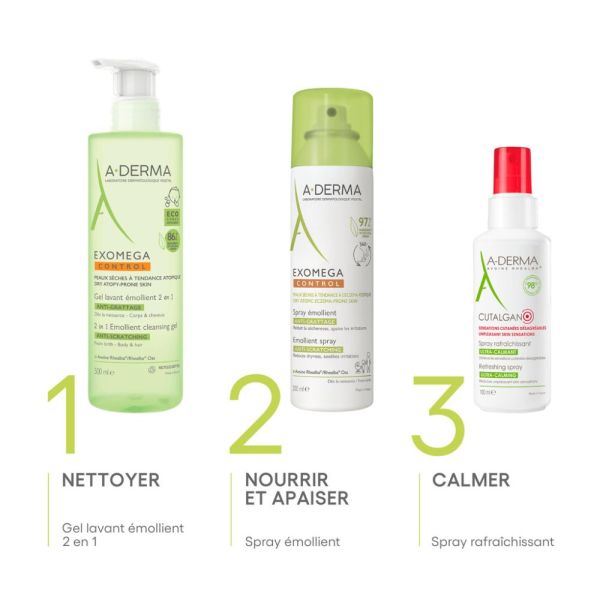 EXOMEGA CONTROL SPRAY ÉMOLLIENT anti-grattage 50 ml