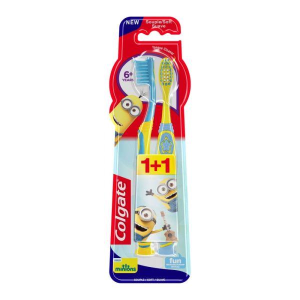 Brosses à dents Colgate Les minions 6 ans+ x 2