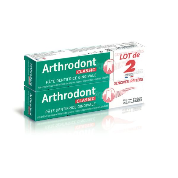 ARTHRODONT dentifrice classic lot de 2X75ml