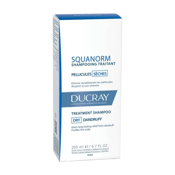 Squanorm - Shampooing traitant antipelliculaire pellicules sèches 200 ml