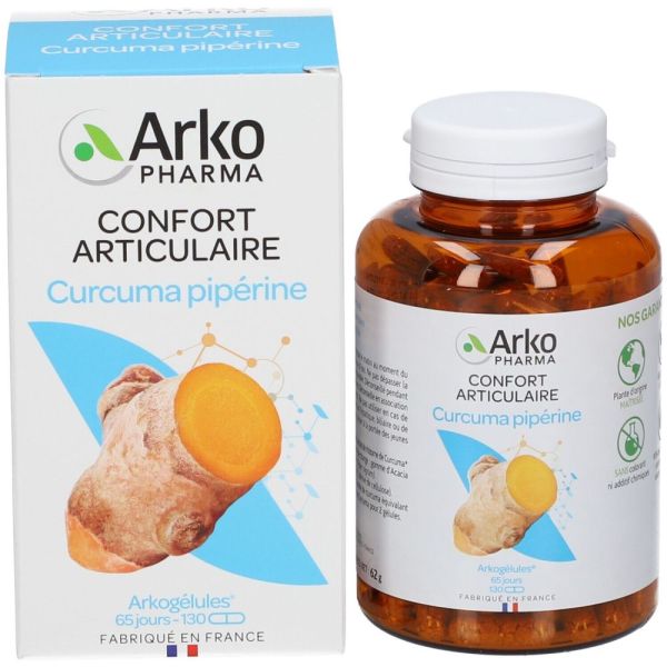 Arkogelules Curcuma Pipérine Bio - 130 Gélules