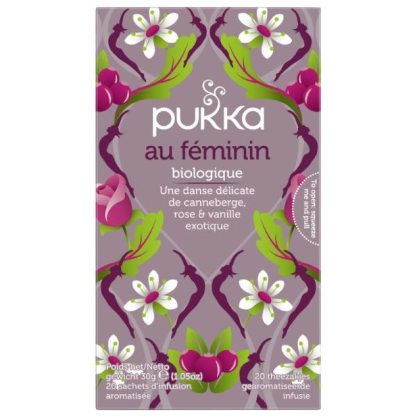 Pukka Sélection Bien-être coffret en bambou, 42 tisanes bio