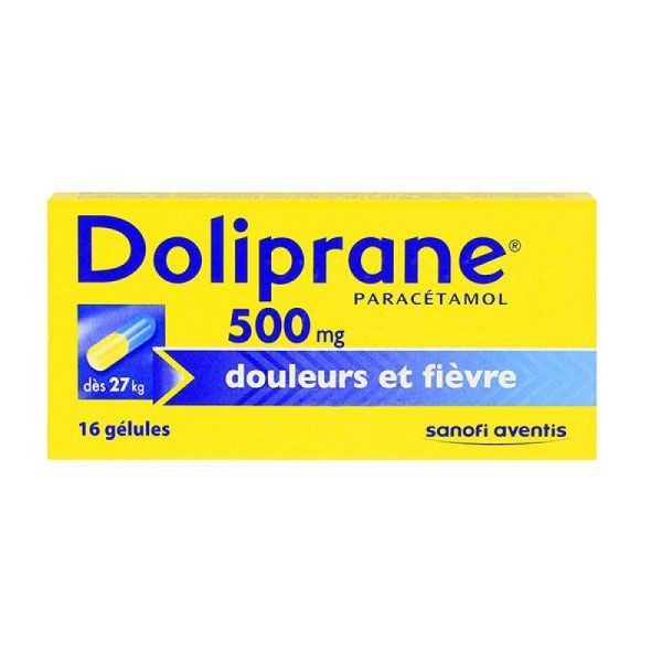 Doliprane 500mg - 16 gélules