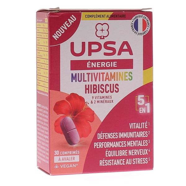 Energie Multivitamines Hibiscus 5en1 - 30 comprimés