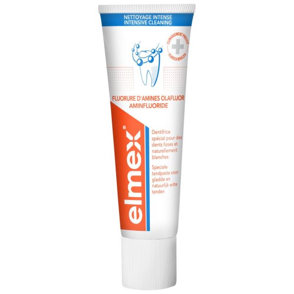 Dentifrice elmex® Nettoyage Intense 75 ml 0% Colorant