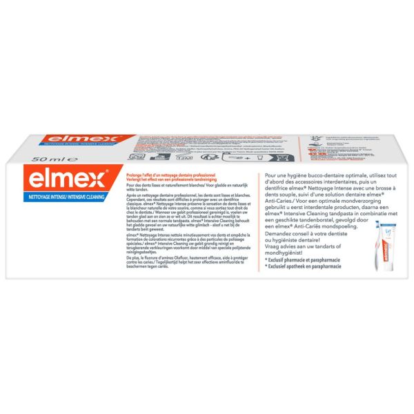 Dentifrice elmex® Nettoyage Intense 75 ml 0% Colorant