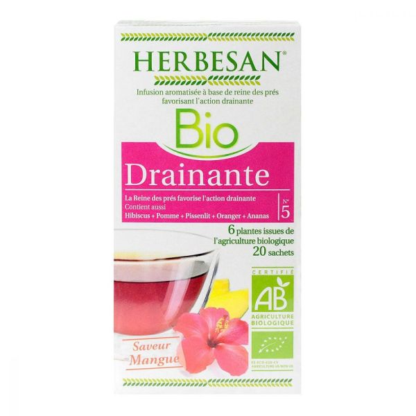 Infusion drainante bio 20 sachets