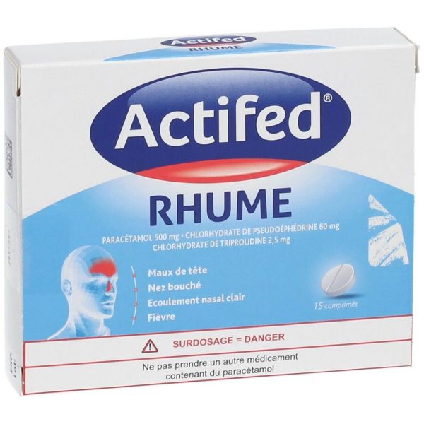 Actifed Rhume x 15 comprimés